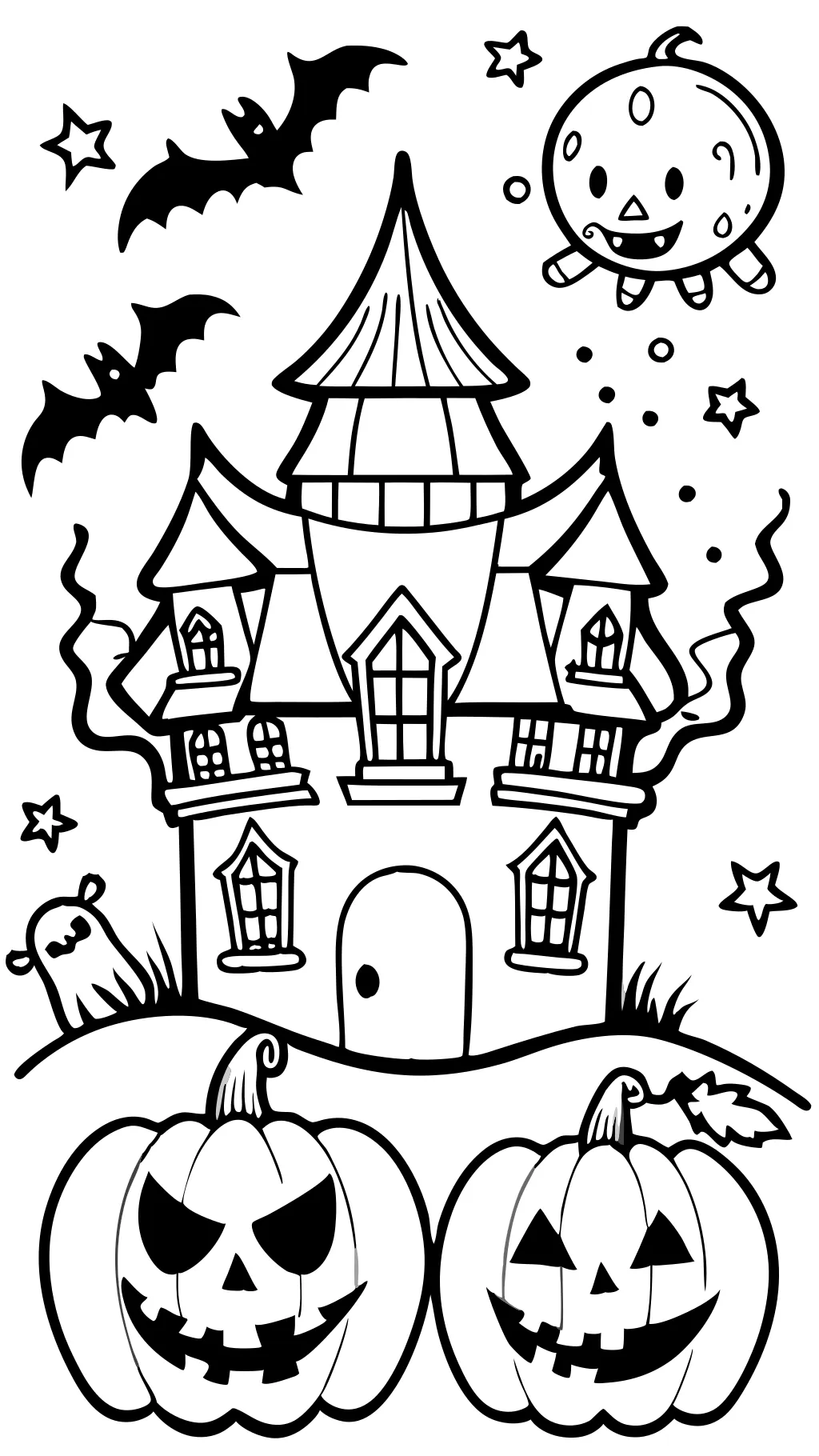 halloween coloring pages that are scary